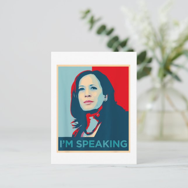 I'm Speaking Kamala Harris Postcard (Standing Front)