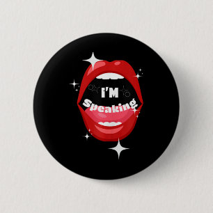 I'm Speaking Pro Harris Tank Top 6 Cm Round Badge