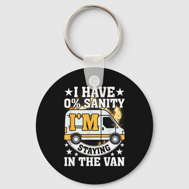 I'm Staying In Tha Van Funny Phasmophobia Women Ma Key Ring (Front)