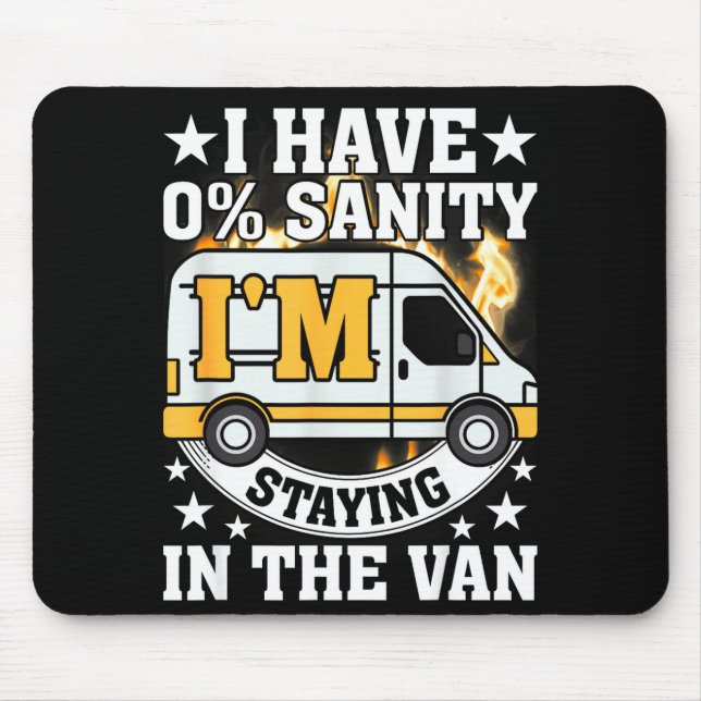I'm Staying In Tha Van Funny Phasmophobia Women Ma Mouse Pad (Front)