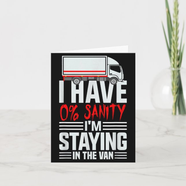 I'm Staying In Tha Van Phasmophobia Funny Gamer Wo Card (Front)