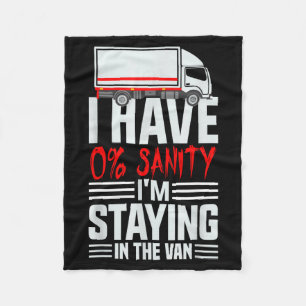 Im Staying In Tha Van Phasmophobia Funny Gamer Wom Fleece Blanket