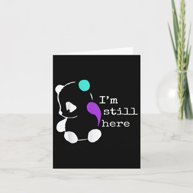 Im Still Here - Semicolon Gift Suicide Prevention  Card (Front)