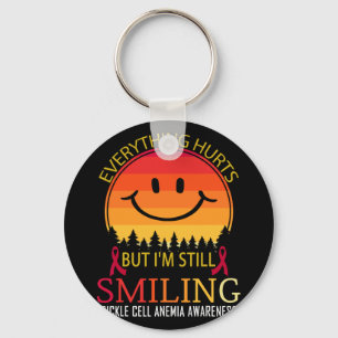 I'm Still Smiling Sickle Cell Anaemia Awareness Key Ring