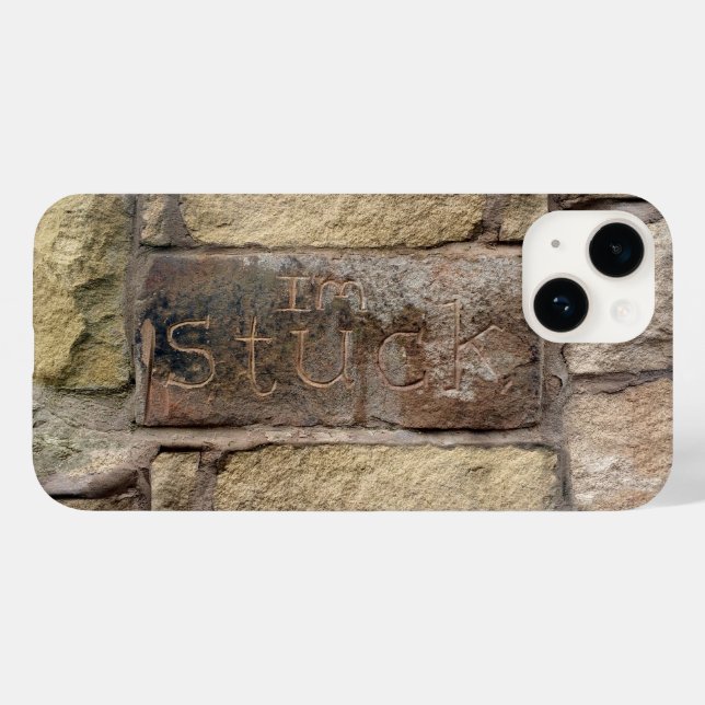 "I'm Stuck" another brick in the wall  Case-Mate iPhone Case (Back (Horizontal))