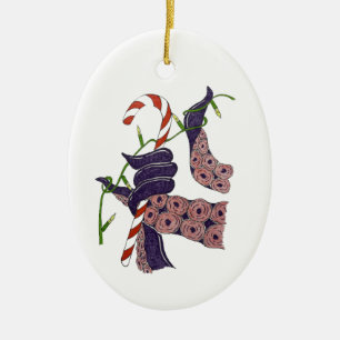 I'm Stuck on the Holidays Ceramic Ornament