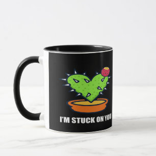Im Stuck On You Cactus Cute Plant Design  Mug