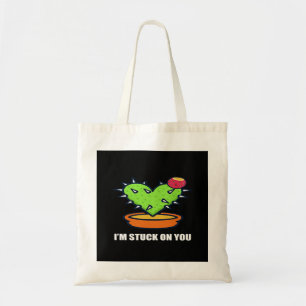 Im Stuck On You Cactus Cute Plant Design Tote Bag