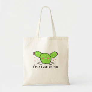 Im Stuck On You Cactus Cute Plant Style Tote Bag