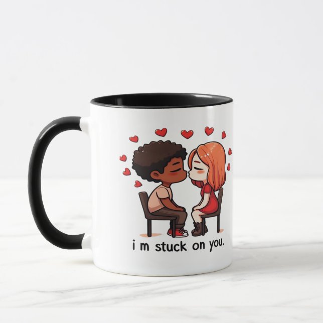 Im Stuck On You Classic Love Design  Mug (Left)