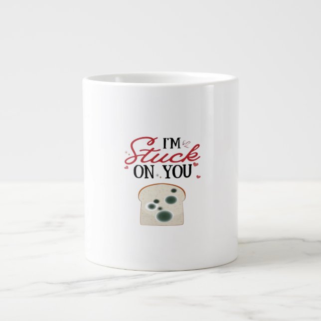 Im Stuck On You Clean Romantic Style  Large Coffee Mug (Front)