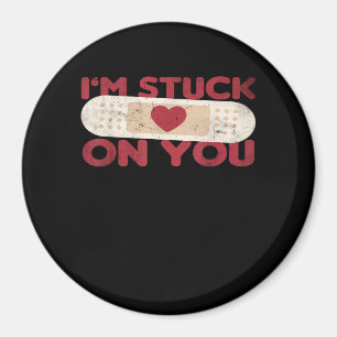 Im Stuck On You Funny Band Aid Nurse Gift Playful Magnet