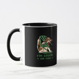 Im Stuck On You Funny Valentines Day Playful Desig Mug