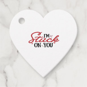Im Stuck On You Valentines Day Heartfelt Gift Desi Favour Tags
