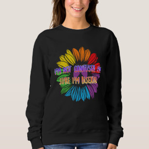 Im Sure Im Bisexual Bi Positive Quotes Bi Pride Po Sweatshirt