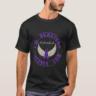 I'M Survivor Not Victim Domestic Violence Awarenes T-Shirt