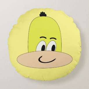 I'm Sveety, Unique Comic, Funny Face Cartoon Round Cushion