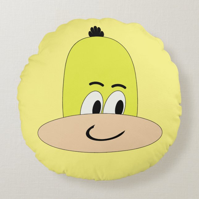 I'm Sveety, Unique Comic, Funny Face Cartoon Round Cushion (Front)