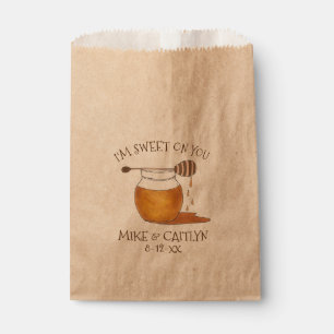 I'm Sweet On You Honey Jar Pot Wedding Engagement Favour Bag