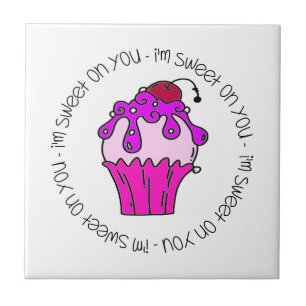 I'm Sweet on You Valentine Ceramic Tile