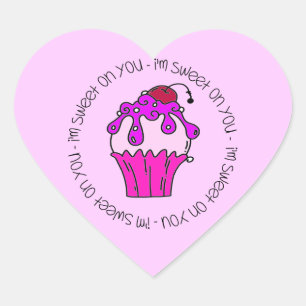 I'm Sweet on You Valentine Heart Sticker