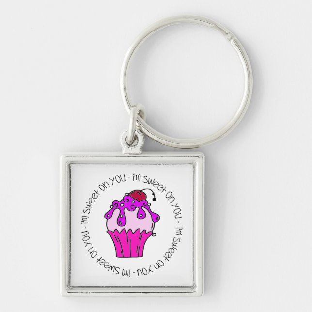 I'm Sweet on You Valentine Key Ring (Front)