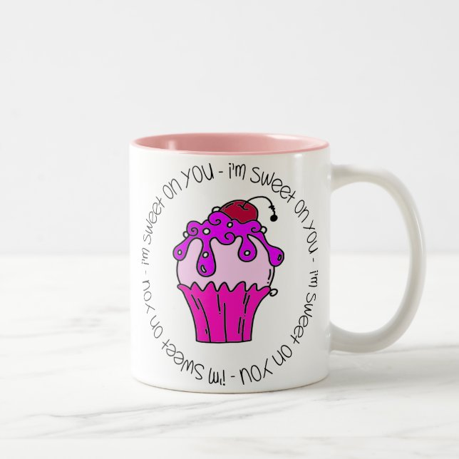 I'm Sweet on You Valentine Two-Tone Coffee Mug (Right)