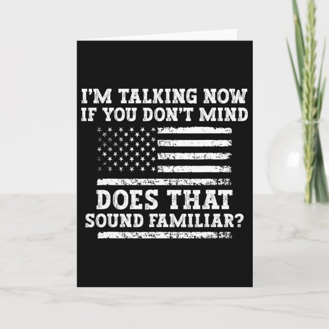 I'm Talking Now Shirt Trump Kamala Debate Funny Tr Card (Front)