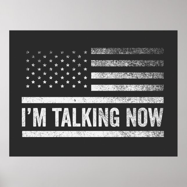 I'm Talking Now Trump Harris Presidential Debate Poster (Front)