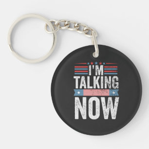 I'm Talking Now Trump Kamala President Debate  Key Ring