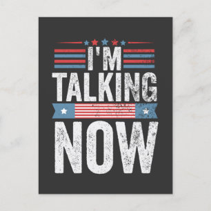I'm Talking Now Trump Kamala President Debate Postcard