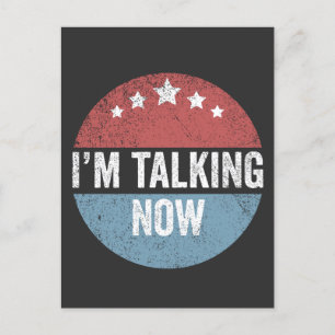 I'm Talking Now Trump Kamala President Debate Postcard