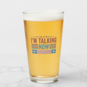I'm Talking Now Trump Kamala Presidential Debate Glass