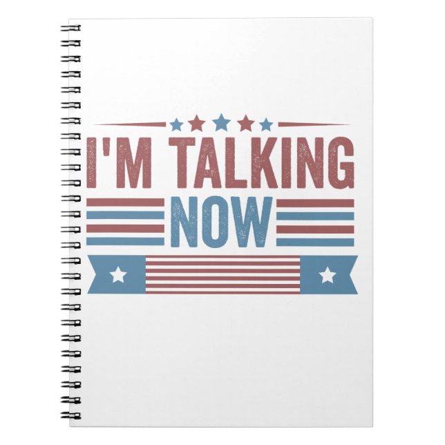  I'm Talking Now Trump Kamala Presidential Debate  Notebook (Front)