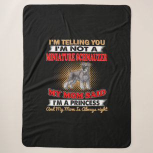 Im Telling You Im Not A Miniature Schnauzer Sherpa Blanket
