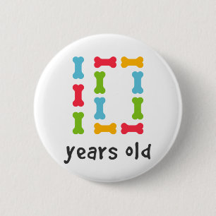 I'm Ten Years Old 6 Cm Round Badge