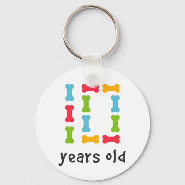 I'm Ten Years Old Key Ring (Front)