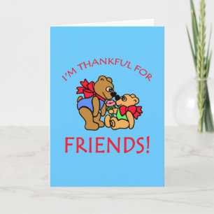 I'm Thankful for Friends Thanksgiving Apparel Holiday Card
