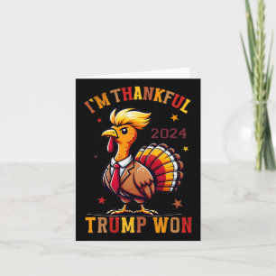 I'm Thankful Trump Won 2024 Took American Back Tha Card