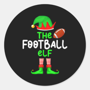I'm The American Football Elf Christmas Matching P Classic Round Sticker