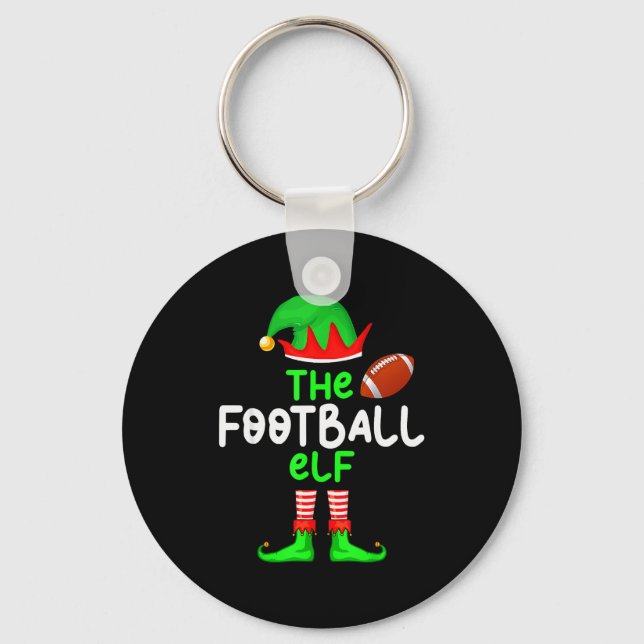 I'm The American Football Elf Christmas Matching P Key Ring (Front)