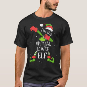 I'm The Animal Elf Dabbing Santa Claus Xmas Famil T-Shirt