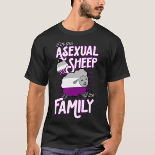 I'm The Asexual Sheep of My Family Funny Ace Pride T-Shirt