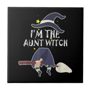 Im The Aunt Witch Halloween Costumes Gifts Ceramic Tile