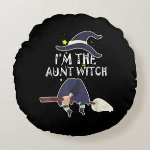 Im The Aunt Witch Halloween Costumes Gifts Round Cushion