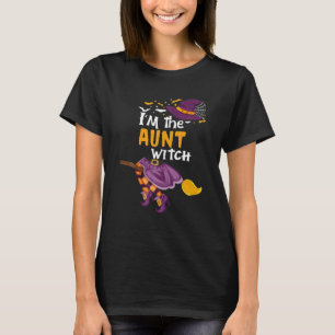 I'm The Aunt Witch Pumpkin Funny Halloween Costume T-Shirt
