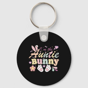 I'm The Auntie Bunny Matching Family Happy Easter  Key Ring