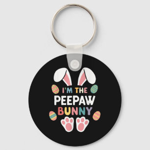 Im The Aw Bunny Easter Matching Family Pee-paw  Key Ring