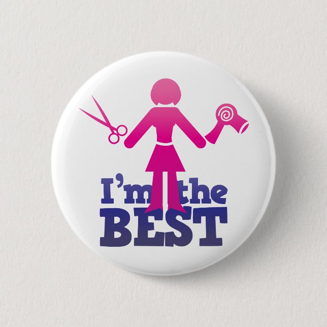 I'm the best ! 6 cm round badge (Front)