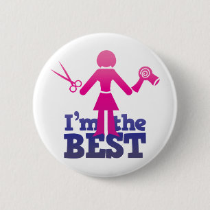 I'm the best ! 6 cm round badge